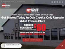 Tablet Screenshot of oakcreekfitness.com